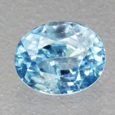 Камень голубой Циркон натуральный 0.89 карат арт. 6570