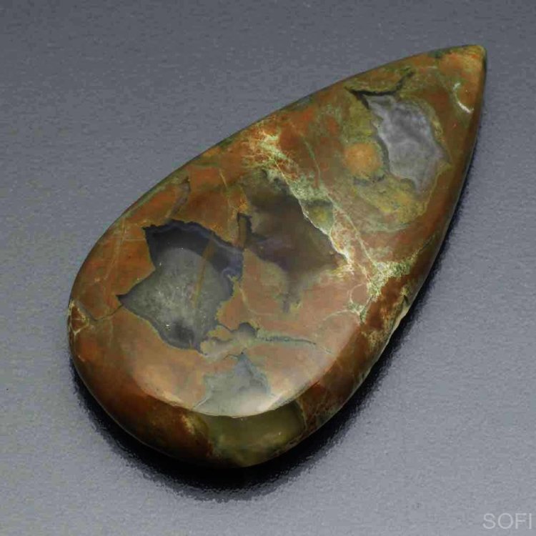  Камень Зелёный Риолит натуральный 53.00 карат арт. 3744