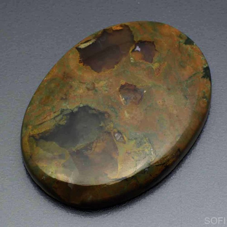    Камень Зелёный Риолит натуральный 61.00 карат арт. 5627