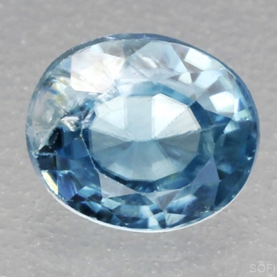 Камень голубой Циркон натуральный 1.32 карат арт. 4860