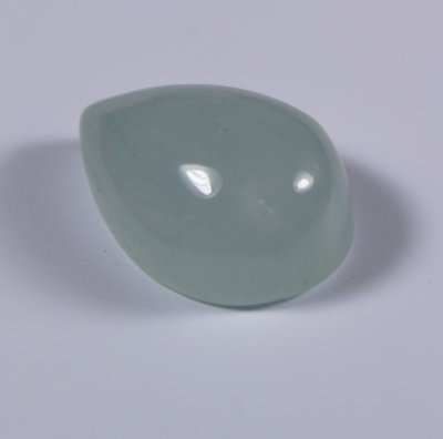 Камень Аквамарин кабошон груша 14х10 мм натуральный 6.95 карат арт. 10536