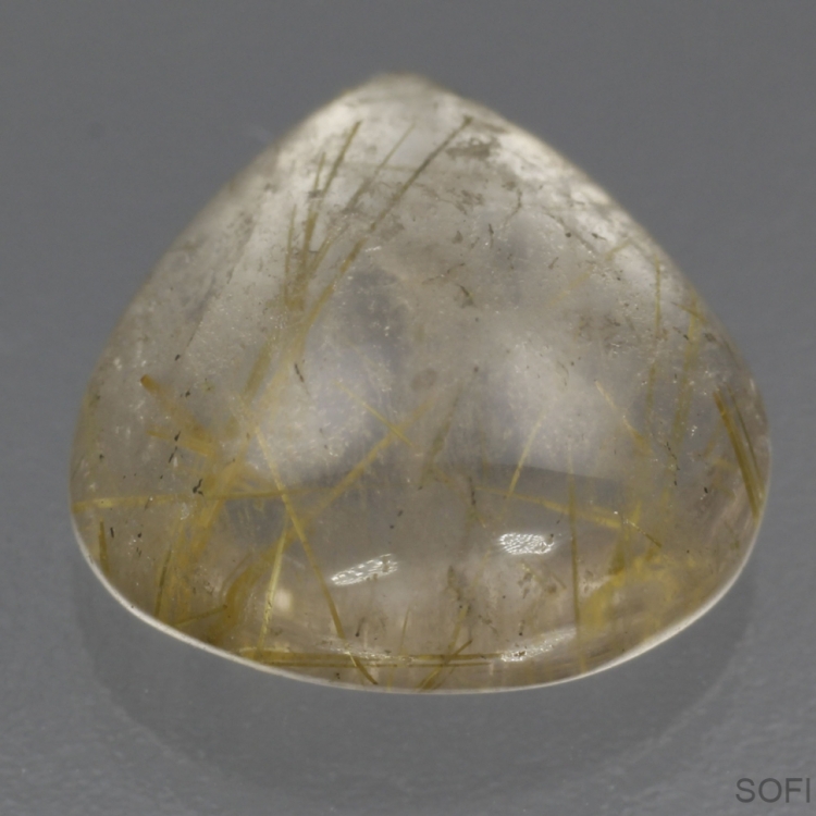 Камень Кварц с рутилом натуральный 10.75 карат арт. 5580
