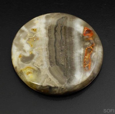  Камень шмелевая Яшма натуральная 44.00 карат арт. 9614