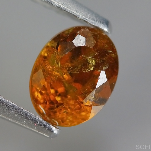 Камень золотой Турмалин натуральный 0.79 карат арт. 23064