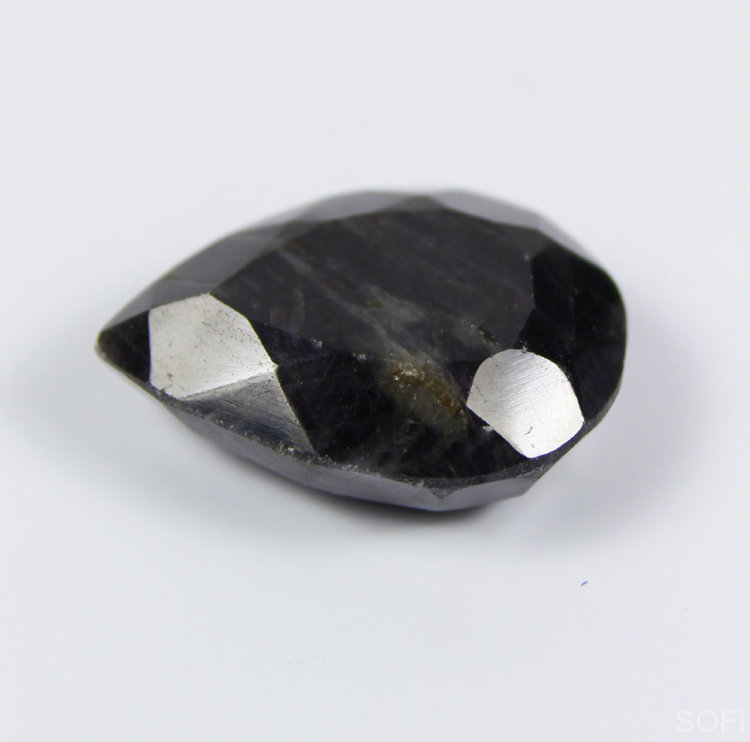 Камень шоколадный сапфир натуральный 33.60  карат арт. 10643