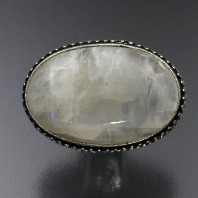 Дизайнерское кольцо с Лунным камнем натуральным арт 20185