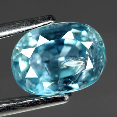  Камень голубой Циркон натуральный 1.44 карат арт. 9610