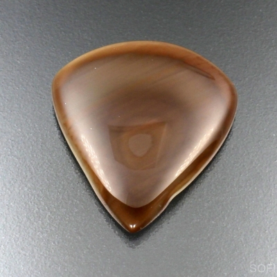 Камень медовый Агат натуральный 31.20 карат 31х28 мм груша кабошон арт 12325
