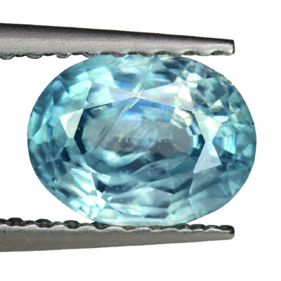  Камень голубой Циркон натуральный 1.51 карат арт. 2333