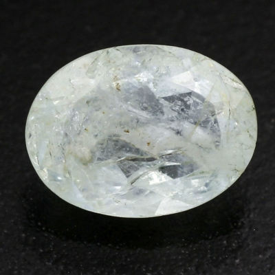 Камень Аквамарин натуральный 1.85 карат 10х7 мм овал арт 18499