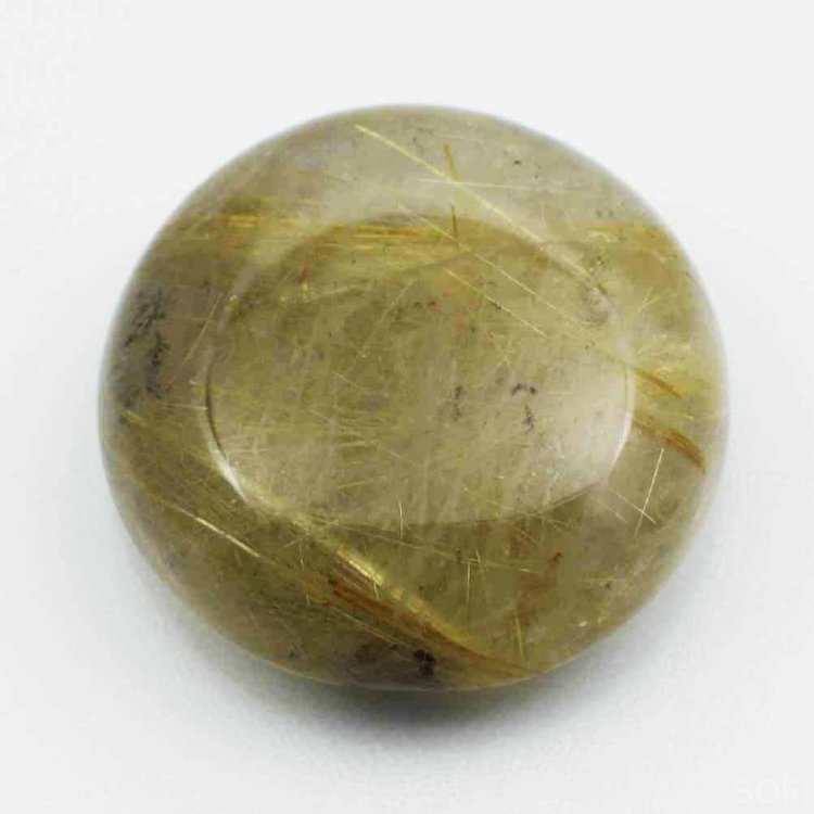 Камень Кварц с рутилом натуральный 32.00 карат арт. 2146