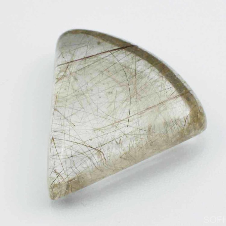 Камень Кварц с рутилом натуральный 35.00 карат арт. 12874