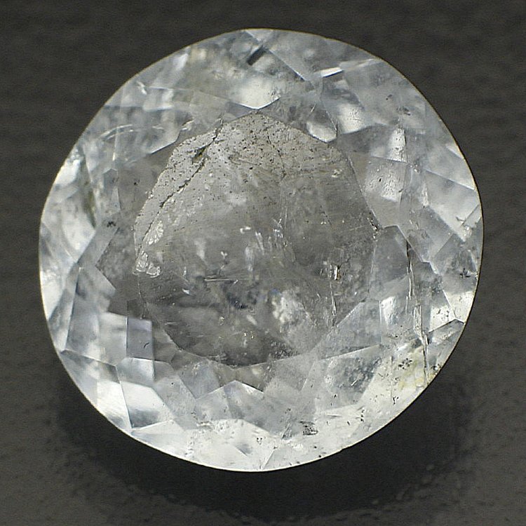Камень Аквамарин натуральный круг 12 мм 4.25 карат арт. 10503