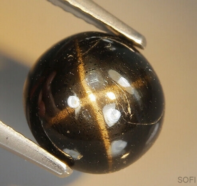 Камень звездчатый Диопсид натуральный 3.30 карат арт. 25339
