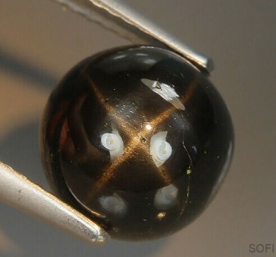 Камень звездчатый Диопсид натуральный 4.20 карат арт. 25407