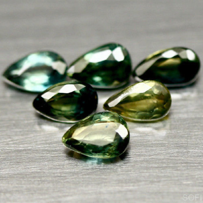 Камень зелёный сапфир натуральный 8.58 карат арт. 20804