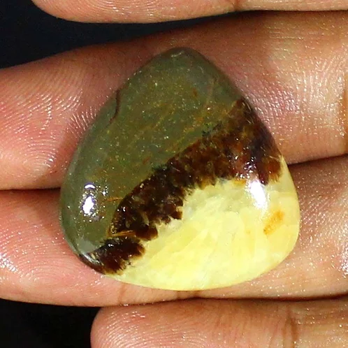  Камень желтый септариан натуральный 40.90 карат арт. 17574
