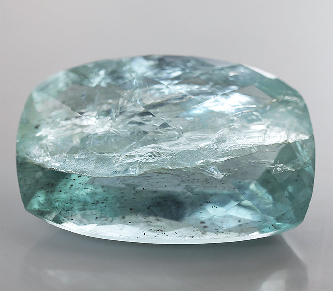 Камень Аквамарин натуральный 15.60 карат 17х14 мм багет арт. 9106
