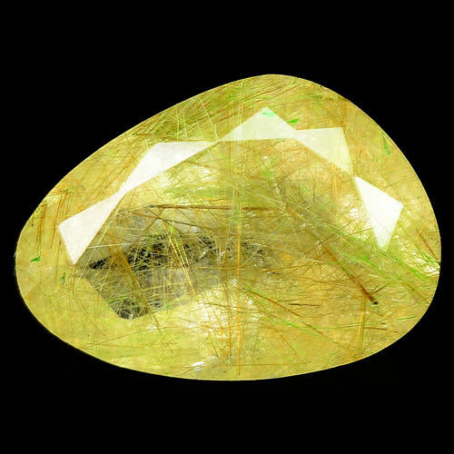 Камень Кварц с рутилом натуральный 9.48 карат арт. 6246