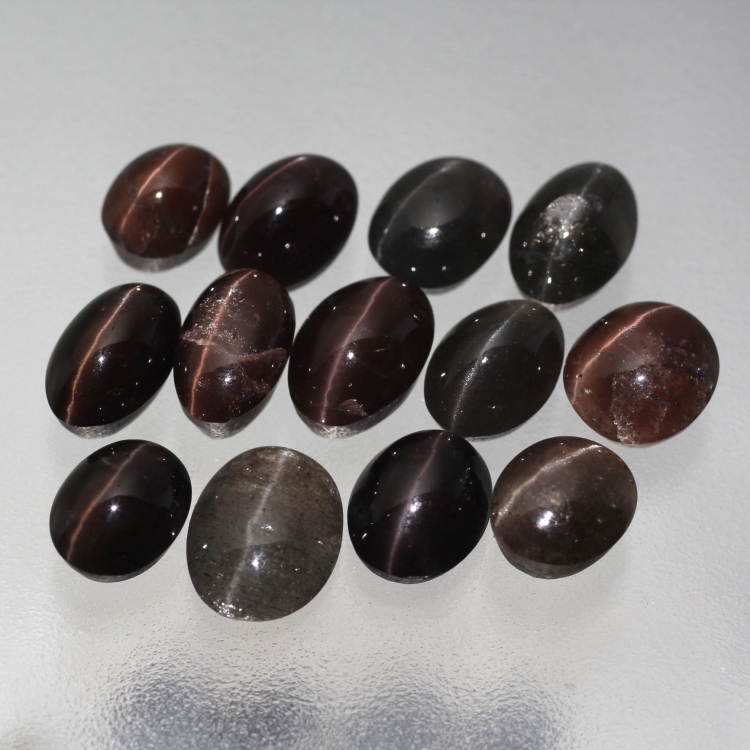  Камень Силлиманит натуральный с эффектом кошачьего глаза набор 43.75 карат арт. 3842