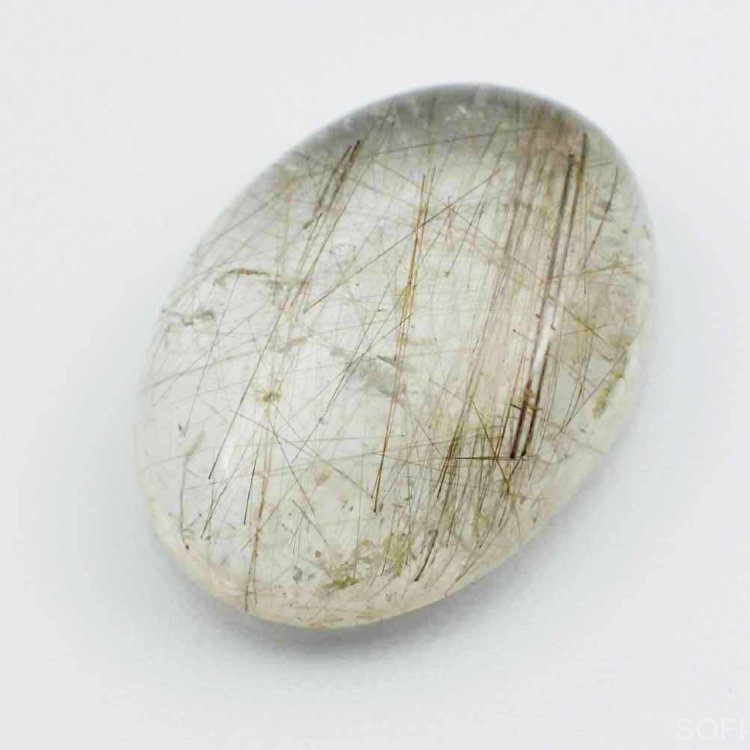 Камень Кварц с рутилом натуральный 30.00 карат арт. 12826