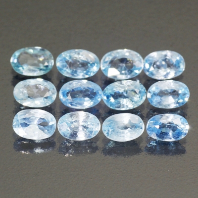 Камень циркон голубой натуральный 7.86 карат арт 27227