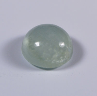 Камень Аквамарин кабошон круг 11 мм натуральный 4.85 карат арт 10528