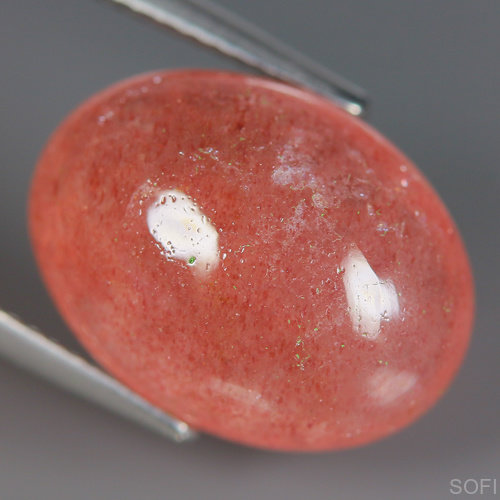 Камень клубничный Кварц натуральный 10.46 каратa арт. 22147